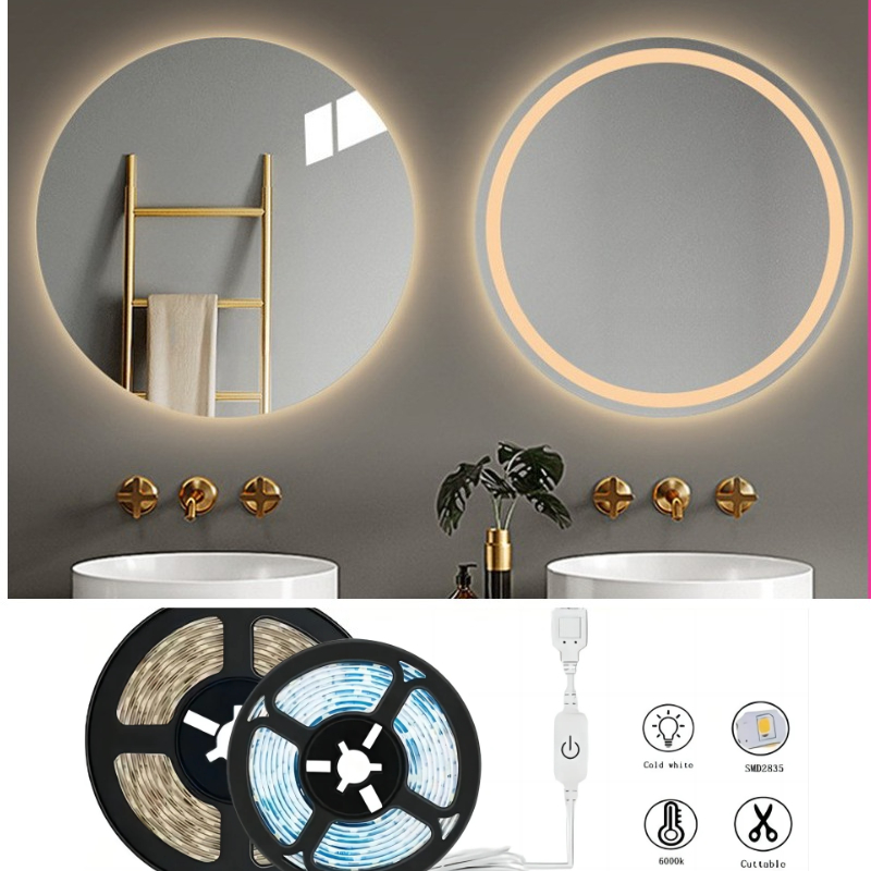 Vanity Home Decor - ไฟ LED แถบยูเอสบี 2835 5V พร้อมเซ็นเซอร์สัมผัส