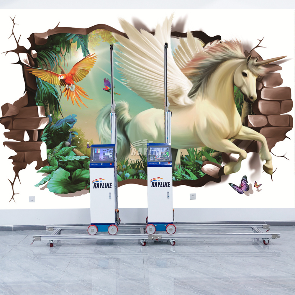 Home Decor Ai Free - เครื่องพิมพ์วานิชแบบอิงค์เจ็ท AI 4K สำหรับพิมพ์บนผนัง ความละเอียด 9600DPI