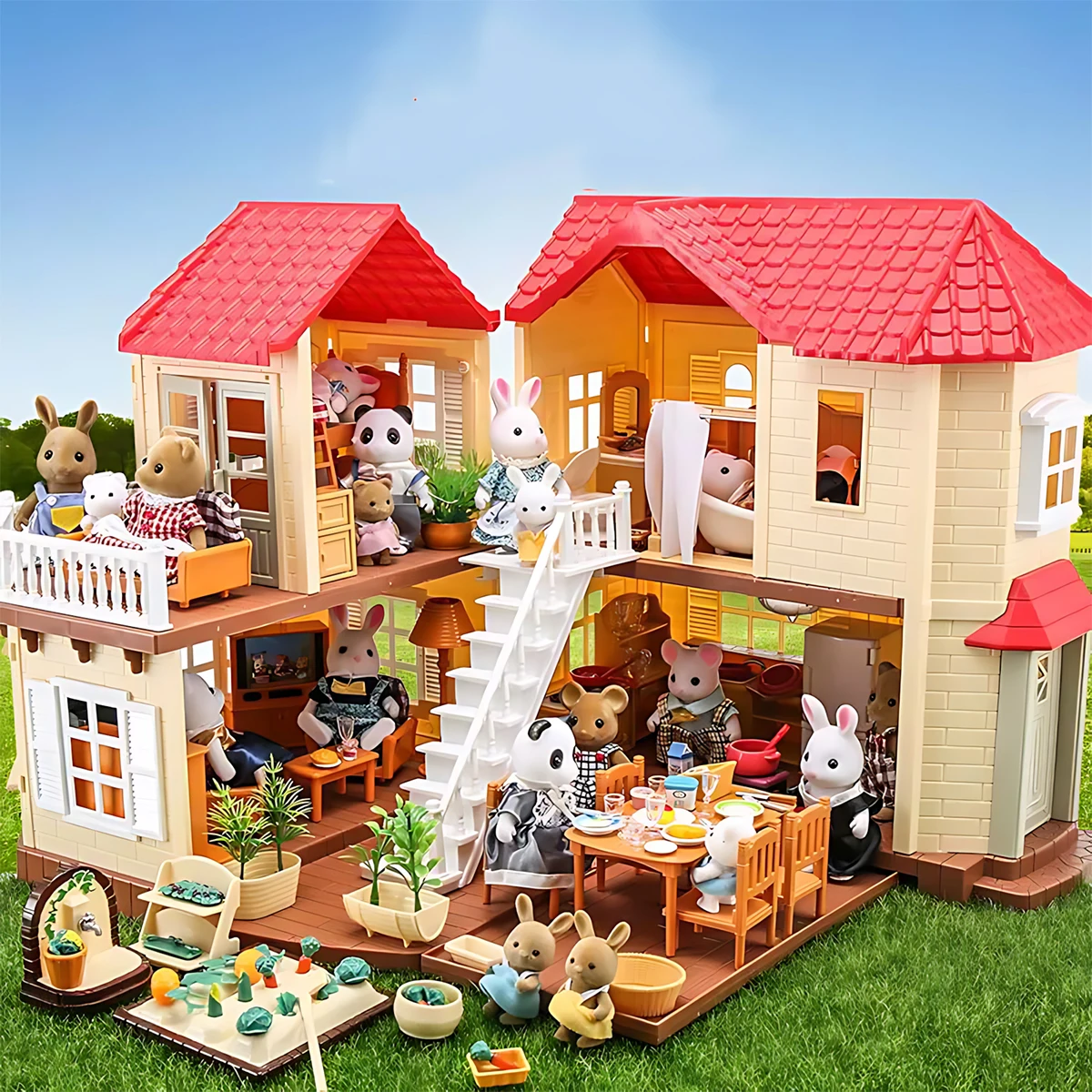 Home Decor Kolkata - เฟอร์นิเจอร์จิ๋ว 1:12 ตุ๊กตาบ้าน ชุดห้องครัว ห้องนั่งเล่น ห้องนอน