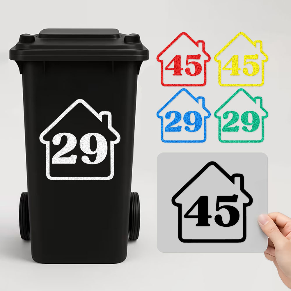 Home Decor Sticker - สติกเกอร์ติดบ้านสะท้อนแสงแบบกำหนดเอง 3 ชิ้น สติกเกอร์ไวนิลกันน้ำแบบส่วนตัว ตกแต่งบ้านใหม่ สูง