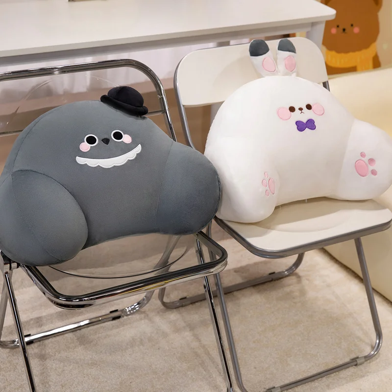 Home Decor Ai Free - หมอนรองหลังนุ่มนิ่มลายการ์ตูนน่ารัก Love and Deepspace สำหรับเก้าอี้สำนักงาน หมอนรองเอวตกแต่งบ้าน