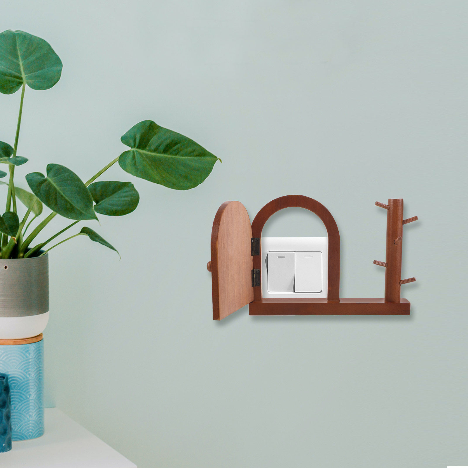 ฝาครอบสวิตช์ไฟไม้แท้ ป้องกันรอ - Home Decor Outlet บทวิจารณ์และราคา