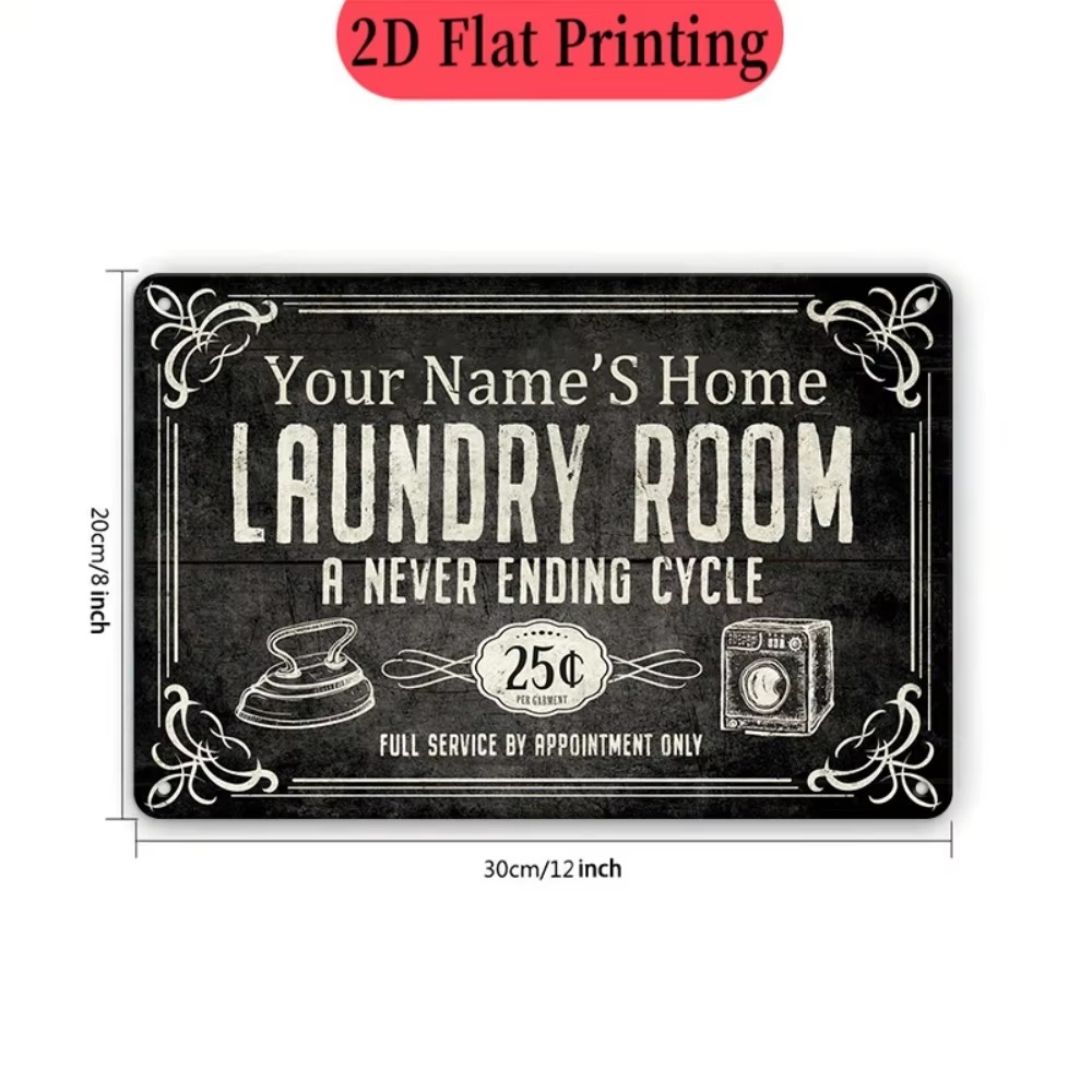 ป้ายชื่อร้านซักรีดแบบกำหนดเอง, - Home Decor Names บทวิจารณ์และราคา