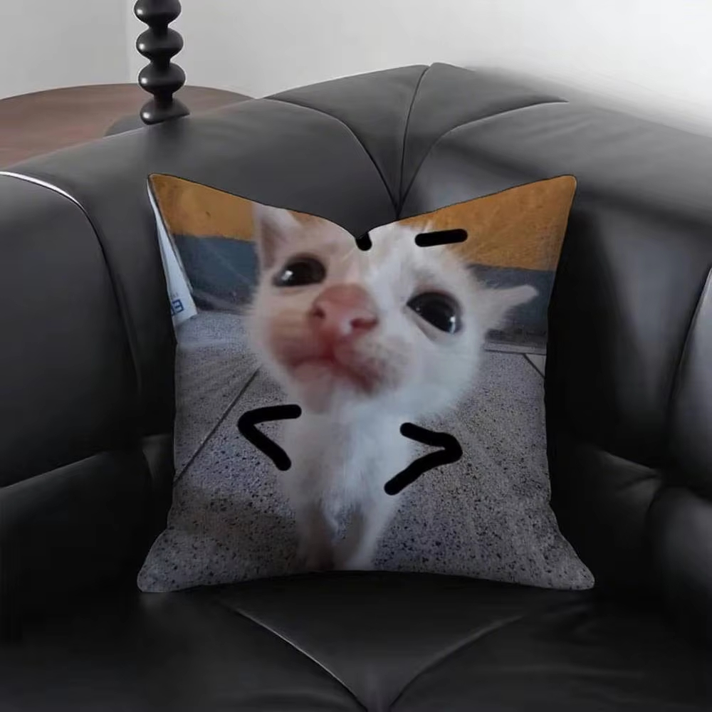 ปลอกหมอนลายแมวตลก M-Meme พิมพ์ - Home Decor Emoji บทวิจารณ์และราคา