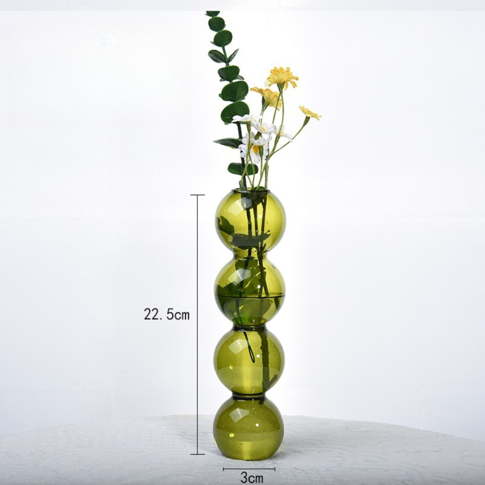 แจกันแก้วทรงกลมหลากสีสัน แจกัน - Glass Vase Nordic บทวิจารณ์และราคา