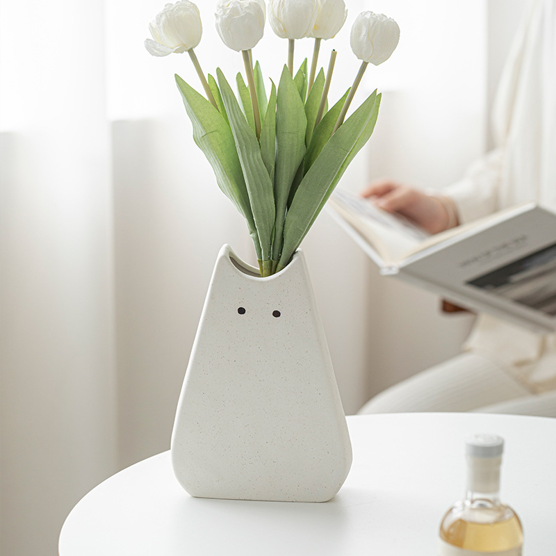 แจกันเซรามิคลายแมวน่ารัก สไตล์ - Glass Vase Nordic บทวิจารณ์และราคา