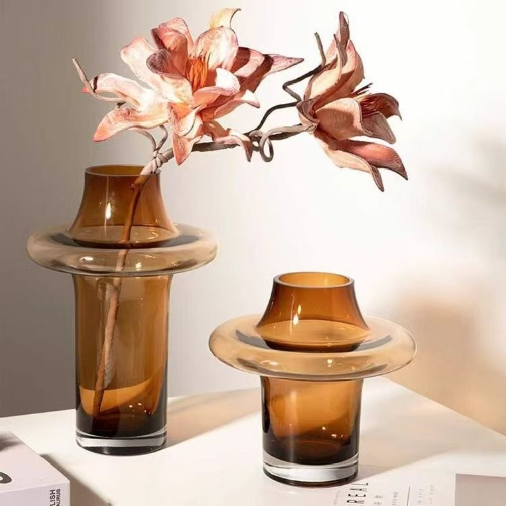 แจกันแก้วเรียบง่ายทันสมัย สไตล - Glass Vase Nordic บทวิจารณ์และราคา