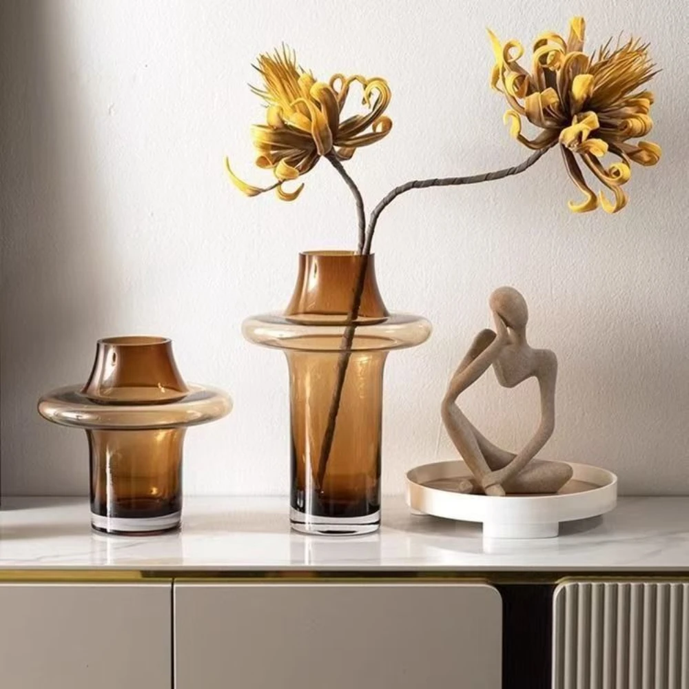 แจกันแก้วเรียบง่ายทันสมัย สไตล - Glass Vase Nordic บทวิจารณ์และราคา