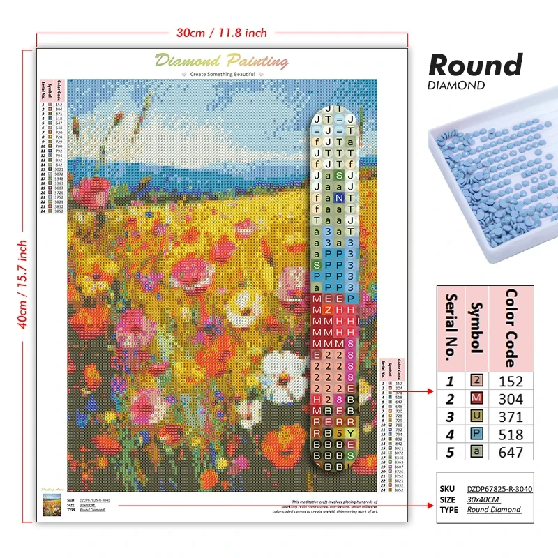 ภาพเพชร 5D DIY ภาพพระอาทิตย์ขึ - Home Decor Tokyo บทวิจารณ์และราคา