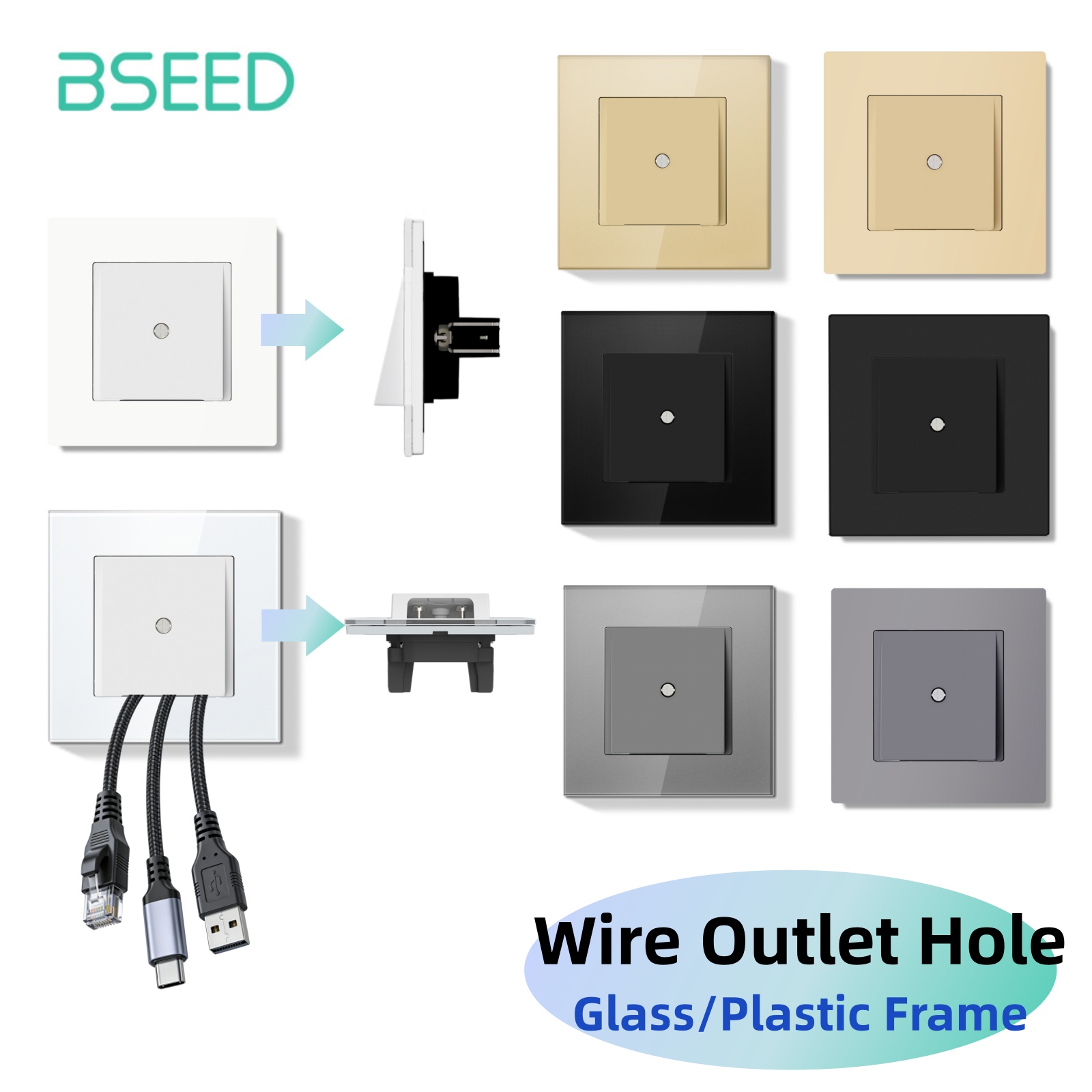 ฝาครอบรูสายไฟติดผนัง Bseed E S - Home Decor Outlet บทวิจารณ์และราคา