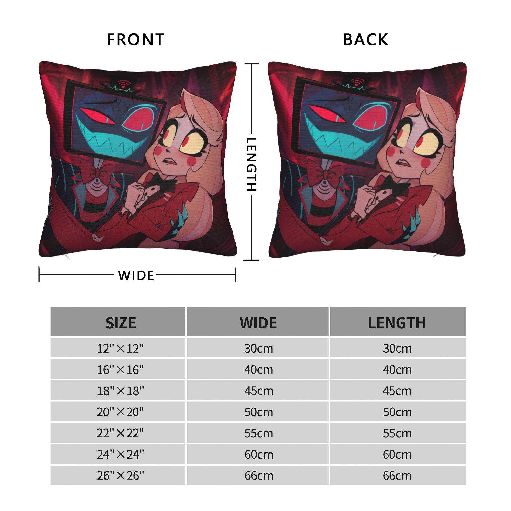 Hazbins Hoteling Vox ปลอกหมอนโ - Home Decor Solo บทวิจารณ์และราคา