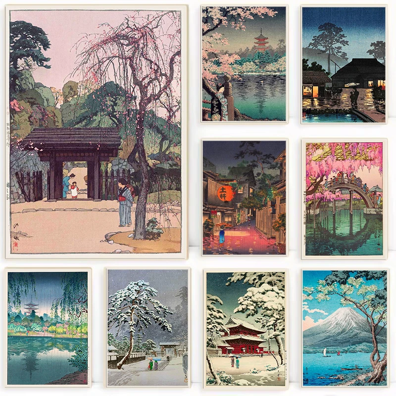 ภาพพิมพ์ย้อนยุคสไตล์อุคิโยเอะแ - Home Decor Tokyo บทวิจารณ์และราคา