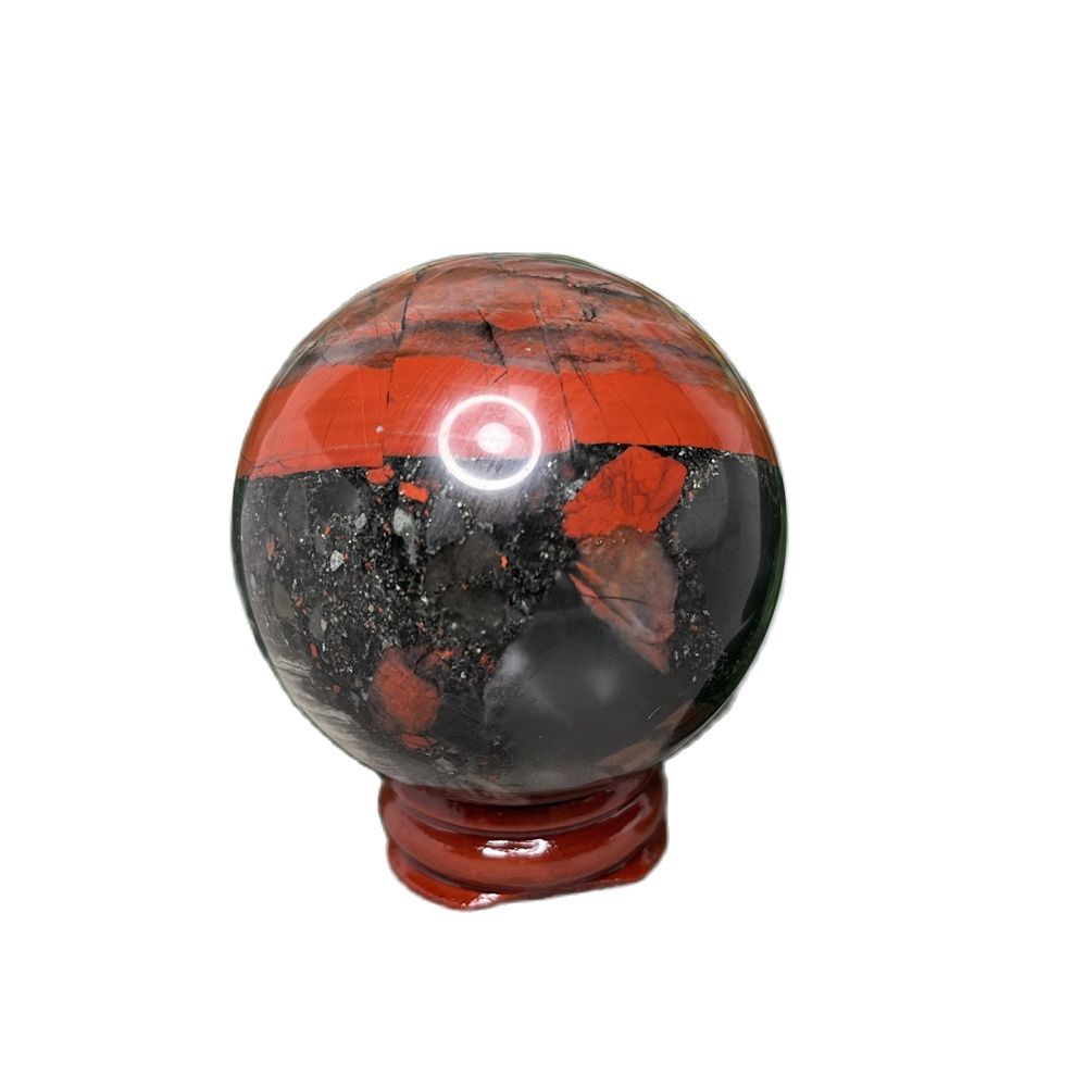 หินมังกรธรรมชาติหินโมราบอลเลือ - Home Decor Za บทวิจารณ์และราคา
