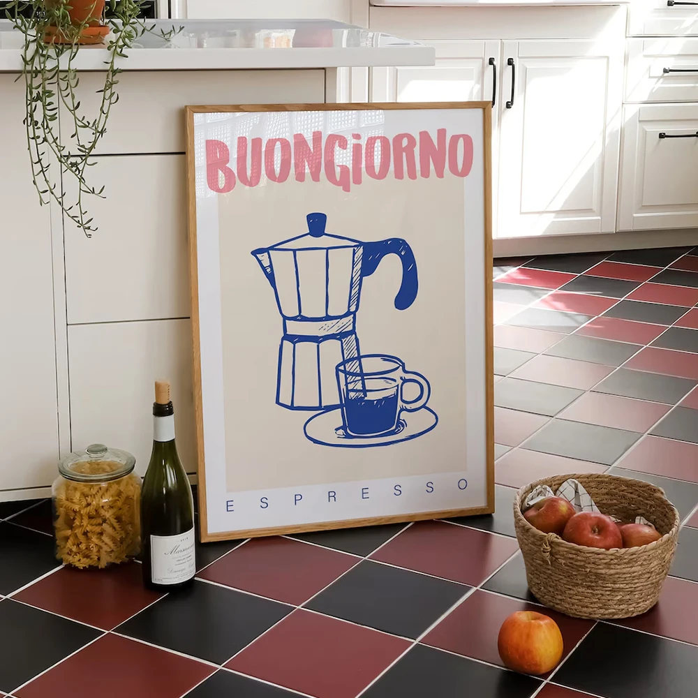 โมเดิร์นกาแฟ Espresso Wall Art - Home Decor Kolkata บทวิจารณ์และราคา