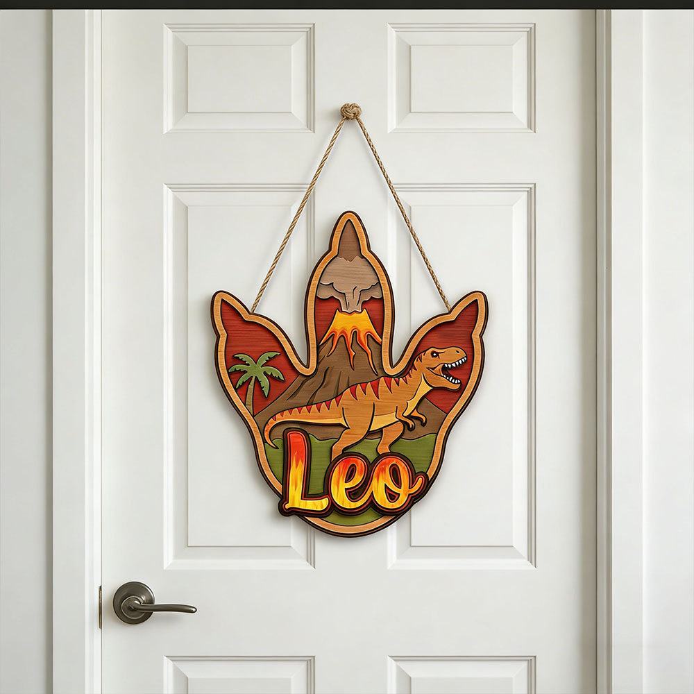 ป้ายไม้แขวนรูปไดโนเสาร์ทีเร็กซ - Home Decor Names บทวิจารณ์และราคา