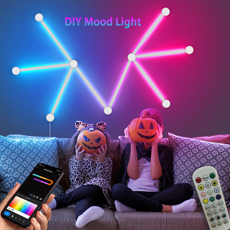 โคมไฟติดผนัง RGB อัจฉริยะ, ไฟ  - Home Decor Rustic บทวิจารณ์และราคา
