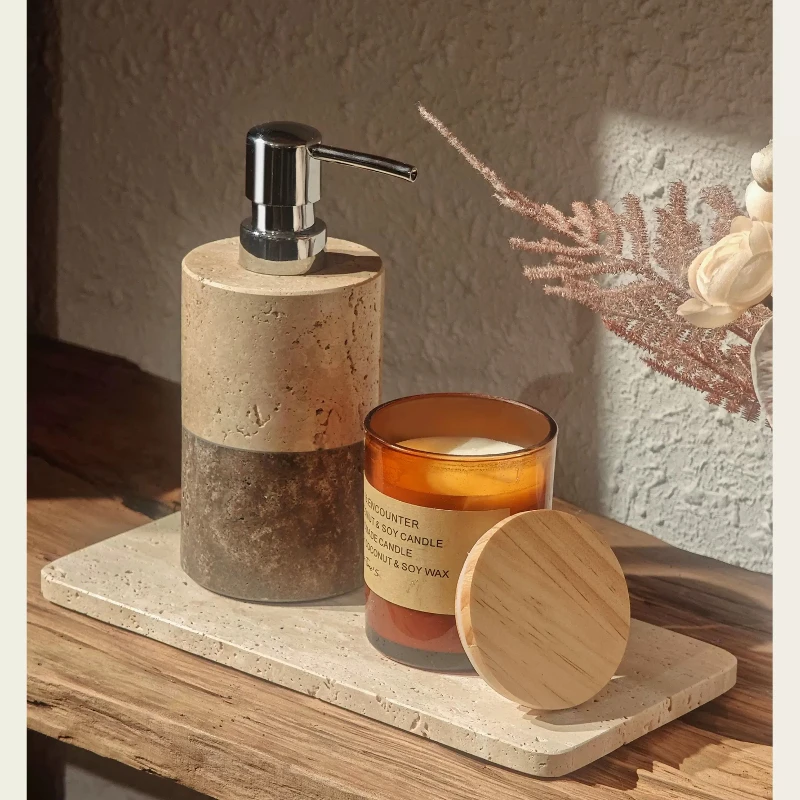 ชุดขวดใส่โลชั่นห้องน้ำหินอ่อน, - Vanity Home Decor บทวิจารณ์และราคา