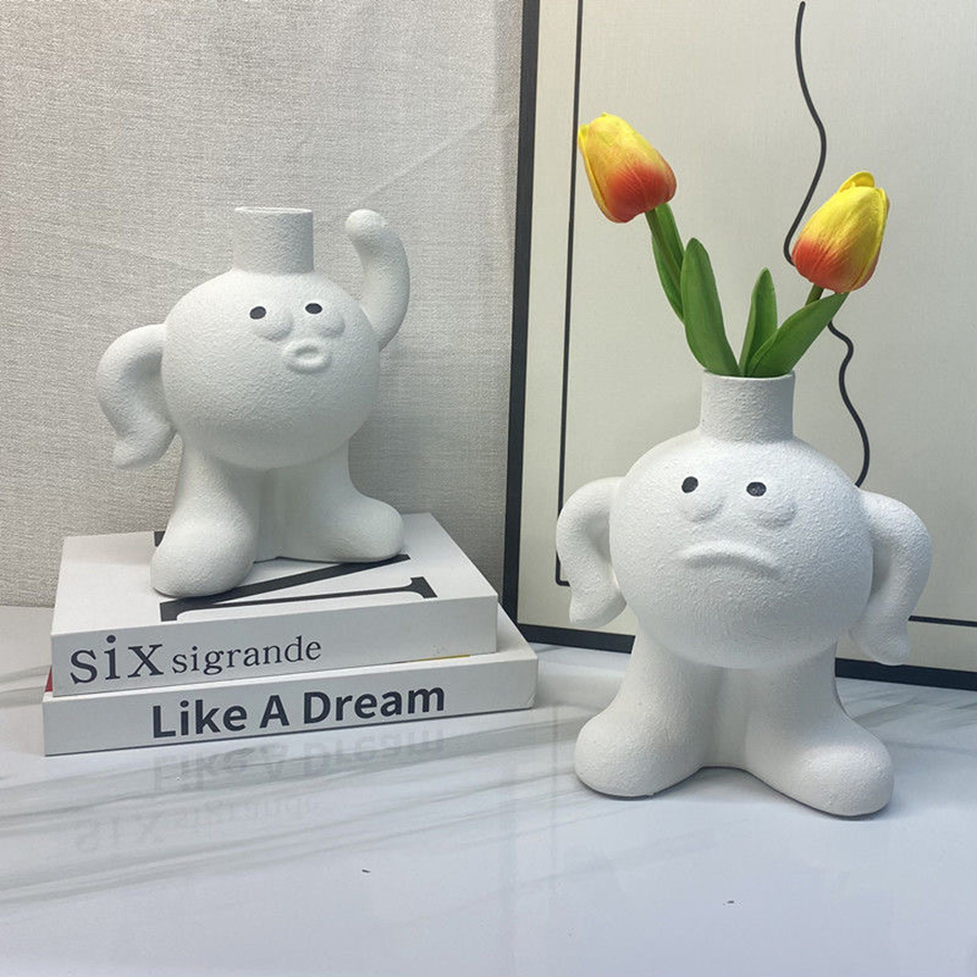 เซรามิคแจกันดอกไม้น่ารัก Emoji - Home Decor Emoji บทวิจารณ์และราคา