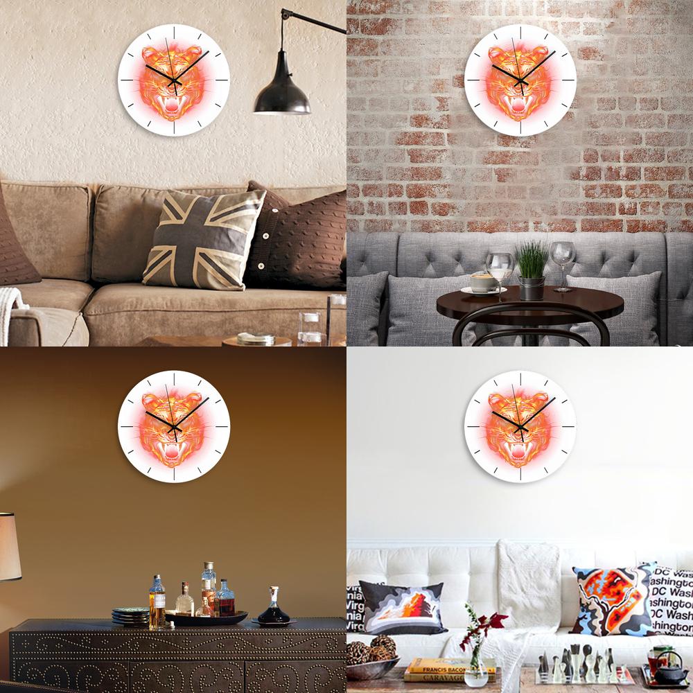 นาฬิกาแขวนผนังลายเสือโกรธ สำหร - Home Decor On Amazon บทวิจารณ์และราคา