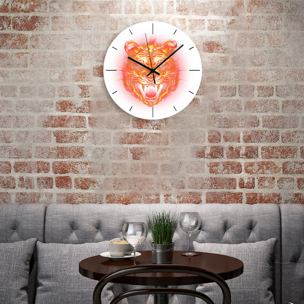 นาฬิกาแขวนผนังลายเสือโกรธ สำหร - Home Decor On Amazon บทวิจารณ์และราคา