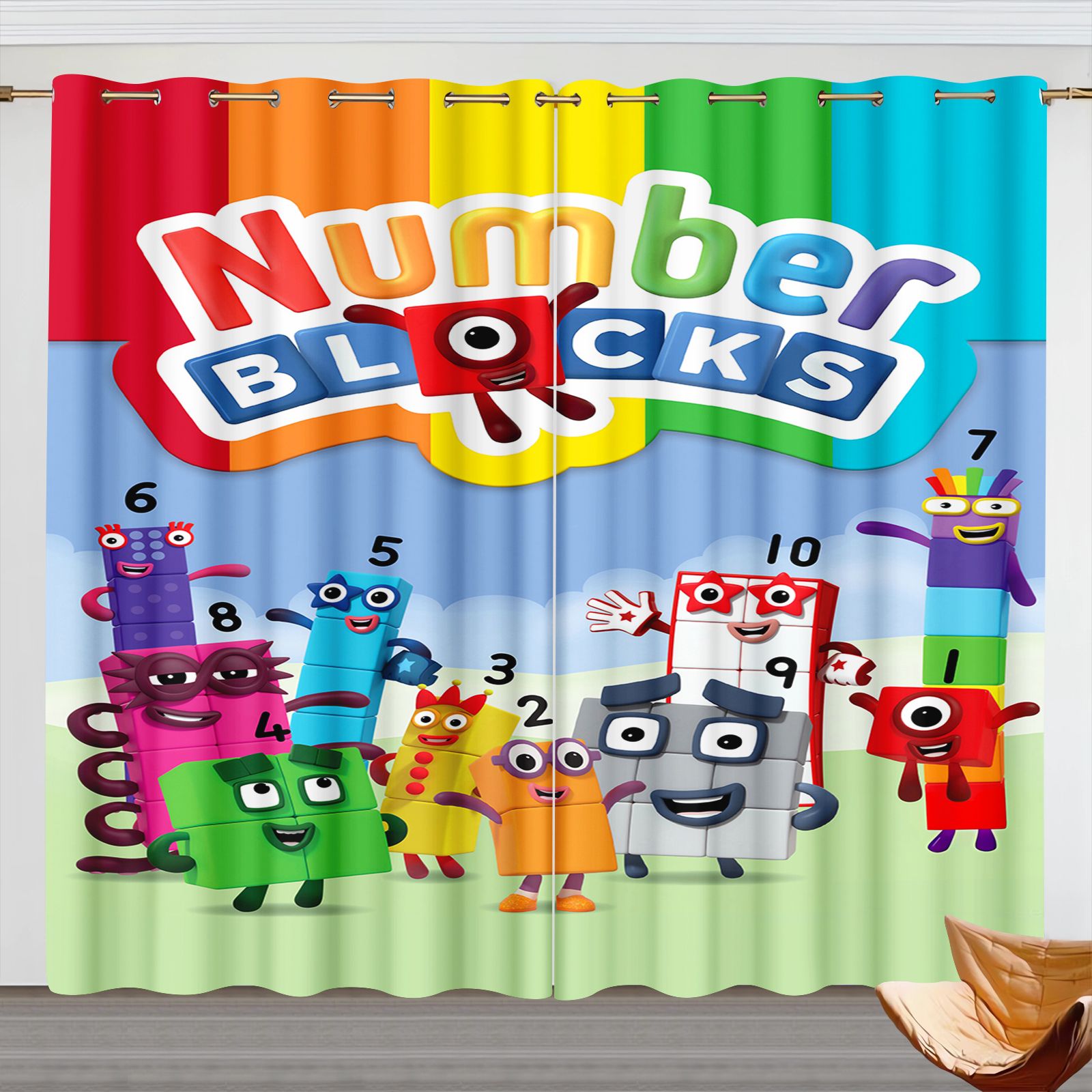 ผ้าม่านการ์ตูน Numberblocks, ผ - Blackout Curtains บทวิจารณ์และราคา