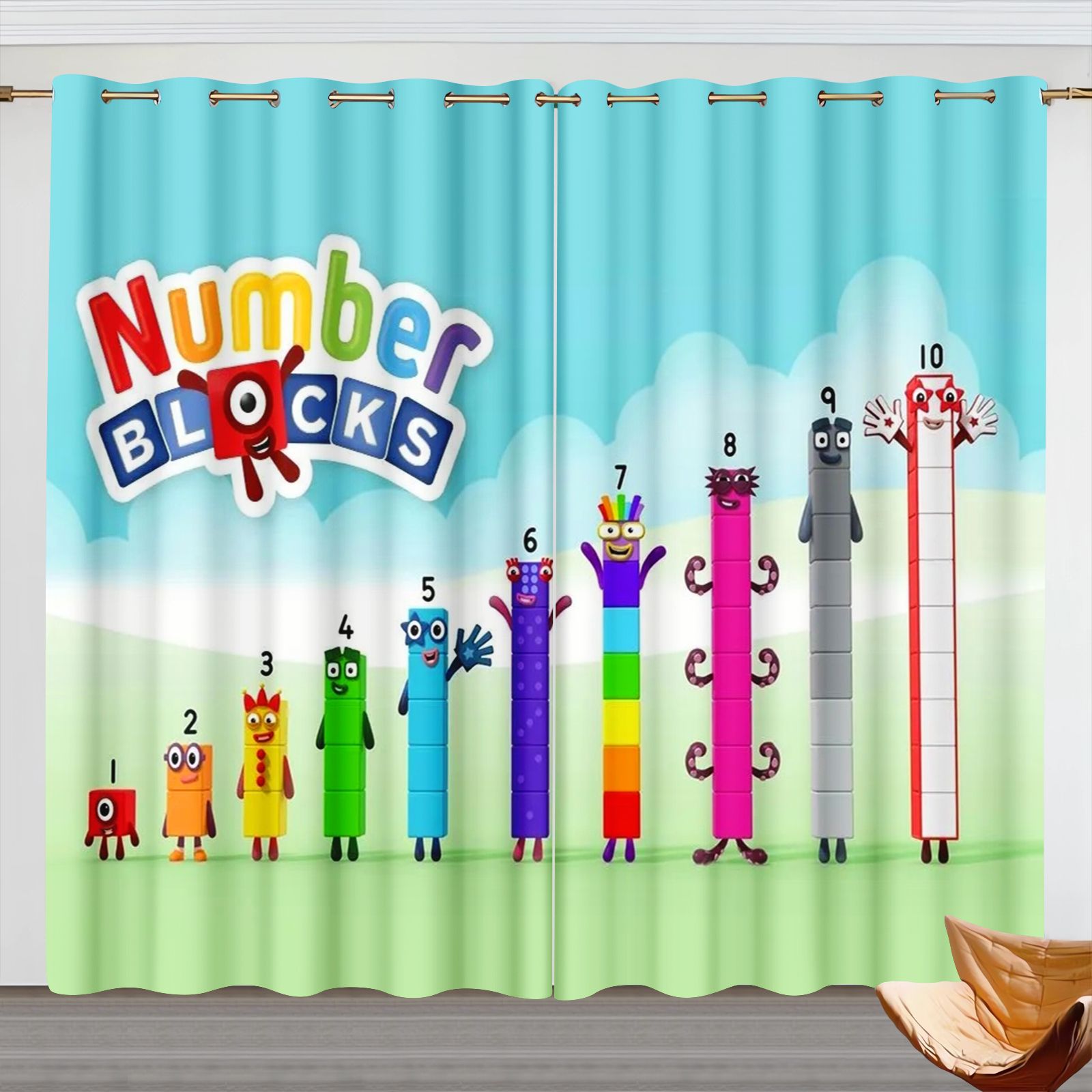 ผ้าม่านการ์ตูน Numberblocks, ผ - Blackout Curtains บทวิจารณ์และราคา