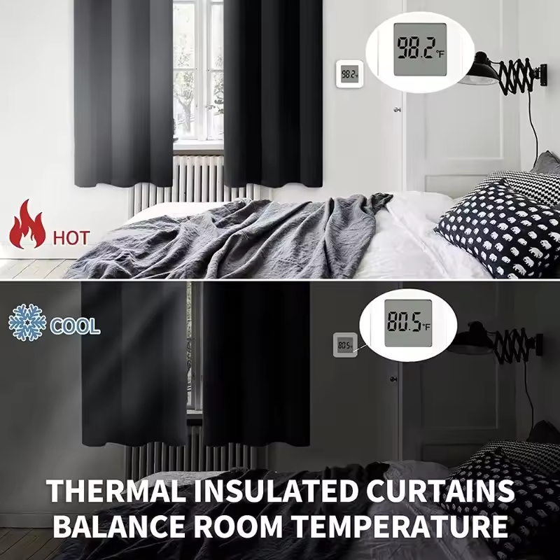 ผ้าม่านกันแสงสีพื้นทันสมัย 1 ผ - Blackout Curtains บทวิจารณ์และราคา