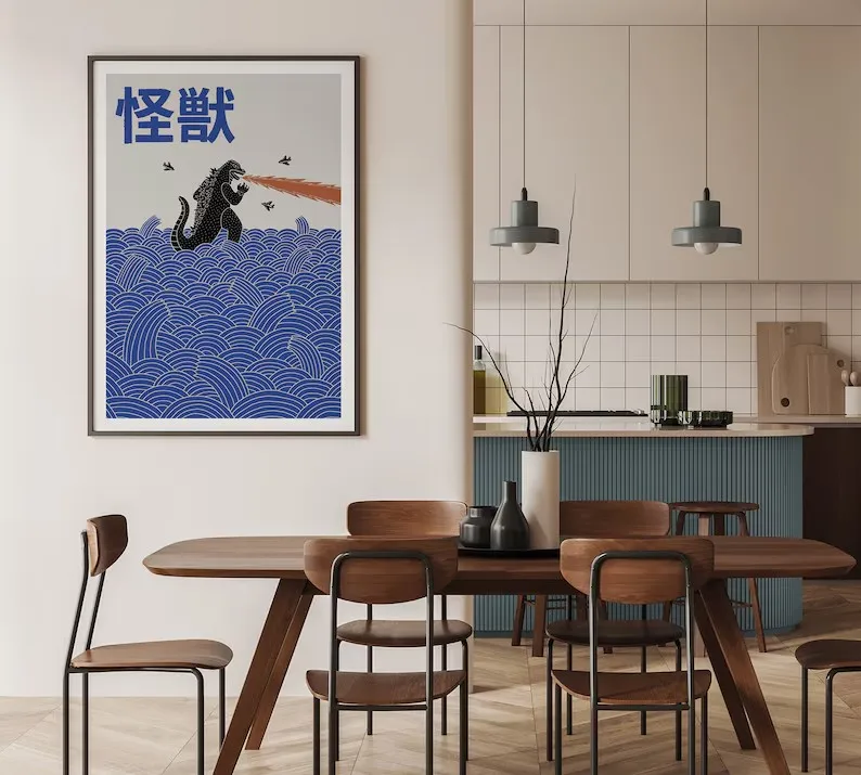 โปสเตอร์ผ้าใบศิลปะญี่ปุ่นร่วมส - Home Decor Tokyo บทวิจารณ์และราคา