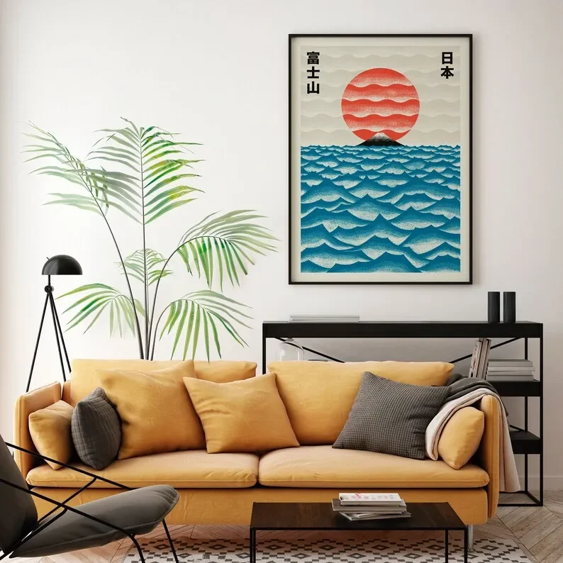 โปสเตอร์ผ้าใบศิลปะญี่ปุ่นร่วมส - Home Decor Tokyo บทวิจารณ์และราคา