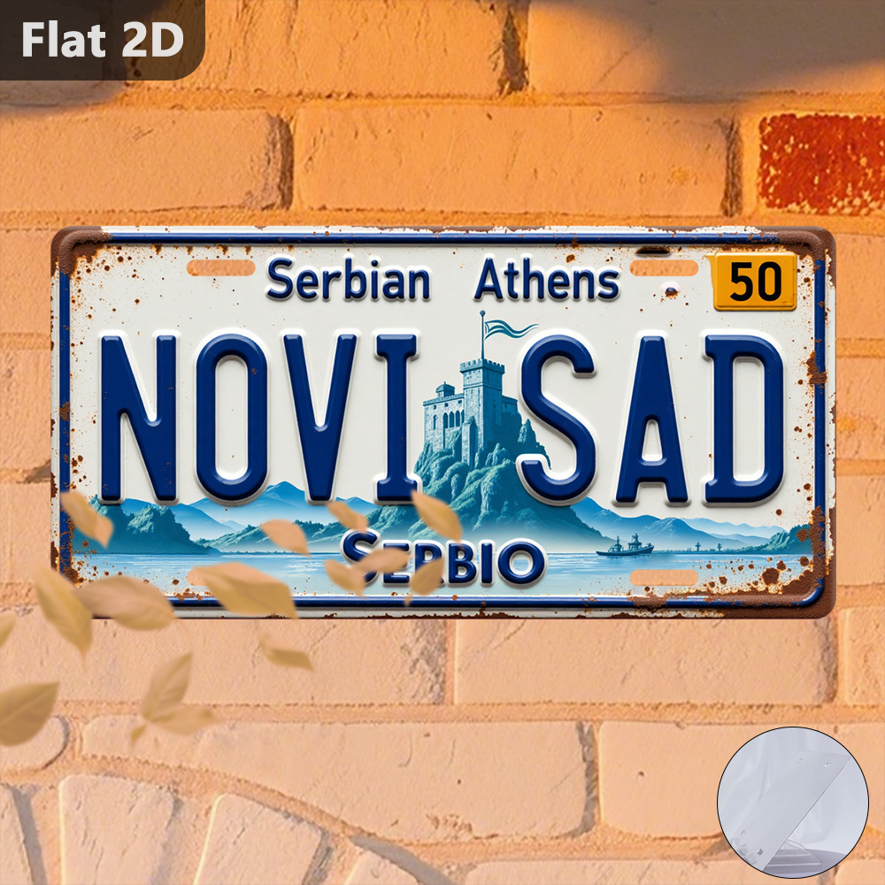 ป้ายดีบุกลายวิวเมืองโนวีซาดสไต - Home Decor Novi Sad บทวิจารณ์และราคา