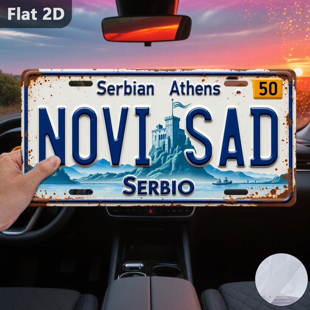 ป้ายดีบุกลายวิวเมืองโนวีซาดสไต - Home Decor Novi Sad บทวิจารณ์และราคา
