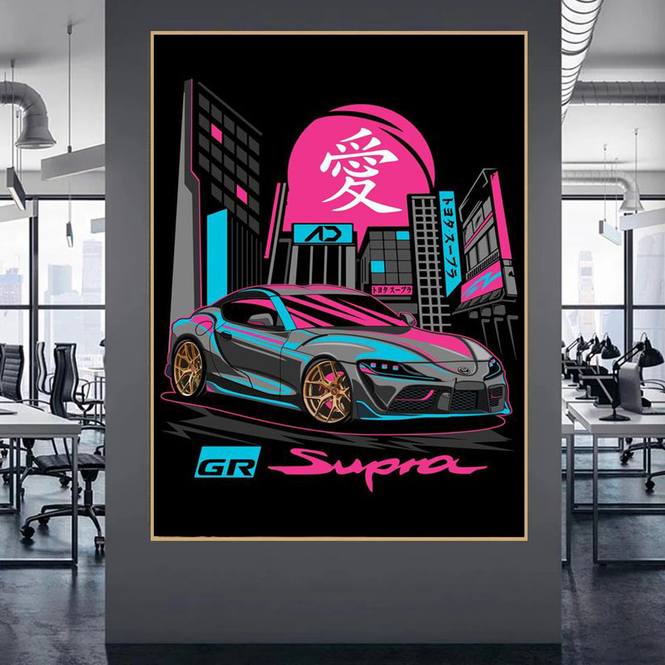 ภาพวาดเพชร Tokyo Street Racing - Home Decor Tokyo บทวิจารณ์และราคา