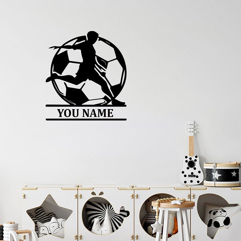 1 ชิ้น แฟชั่นฟุตบอล ข้อความที่ - Home Decor Sticker บทวิจารณ์และราคา