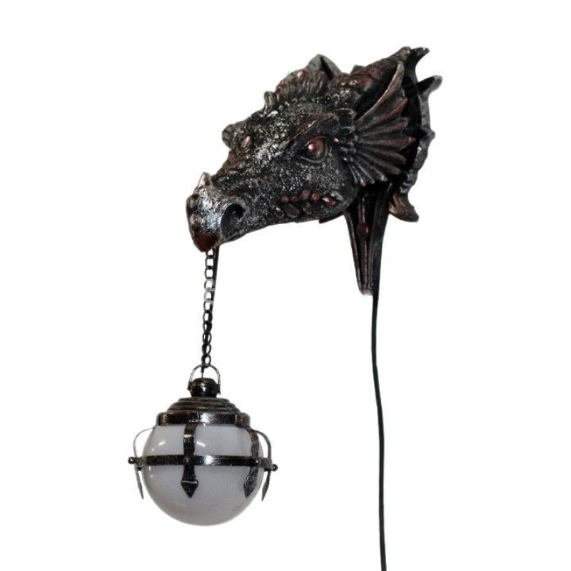 โคมไฟติดผนังรูปหัวมังกร, โคมไฟ - Home Decor Medieval บทวิจารณ์และราคา
