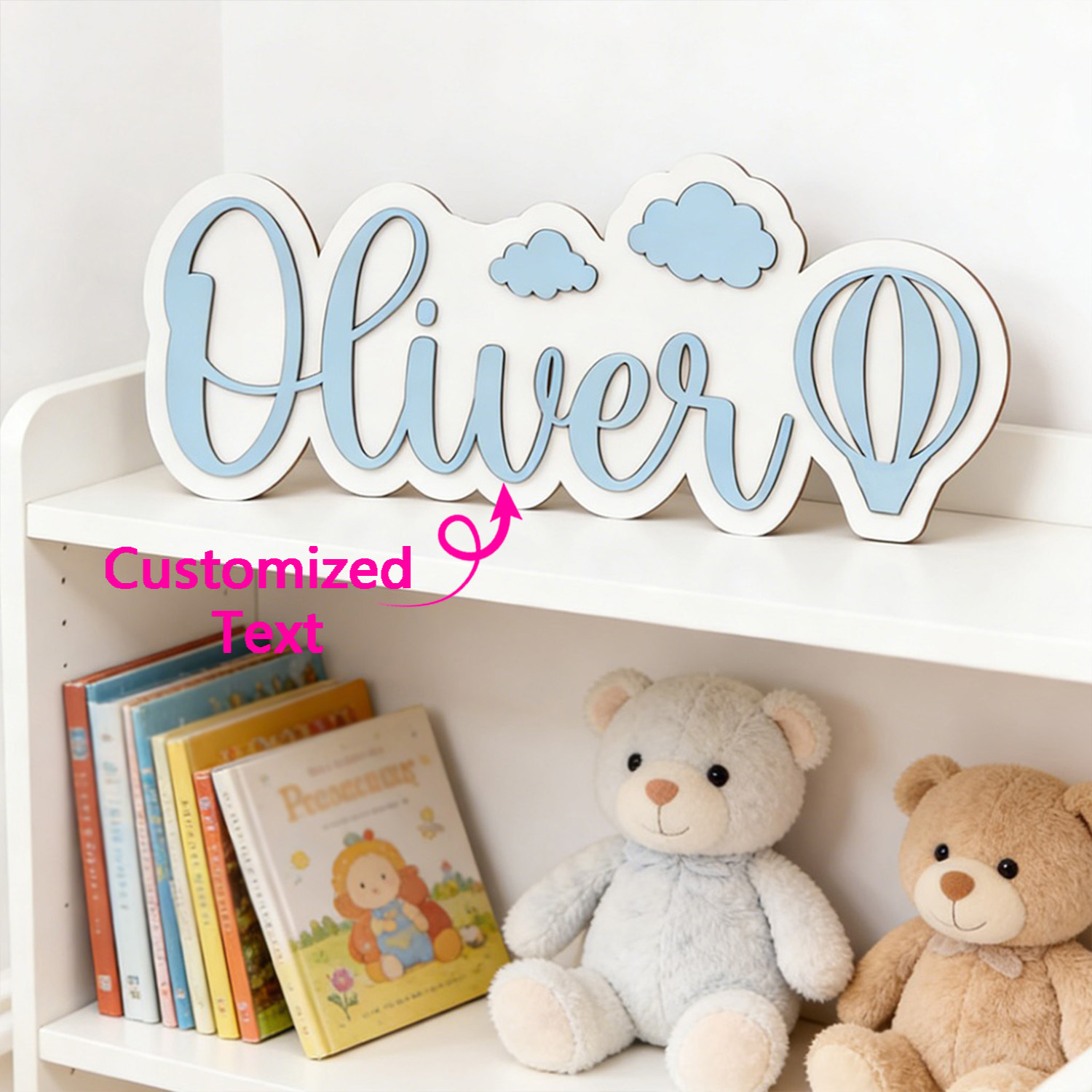 ป้ายชื่อห้องรูปบอลลูนลมร้อนและ - Home Decor Names บทวิจารณ์และราคา
