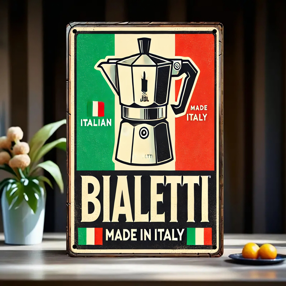 ป้ายโลหะสไตล์วินเทจ Bialetti I - Home Decor Kolkata บทวิจารณ์และราคา