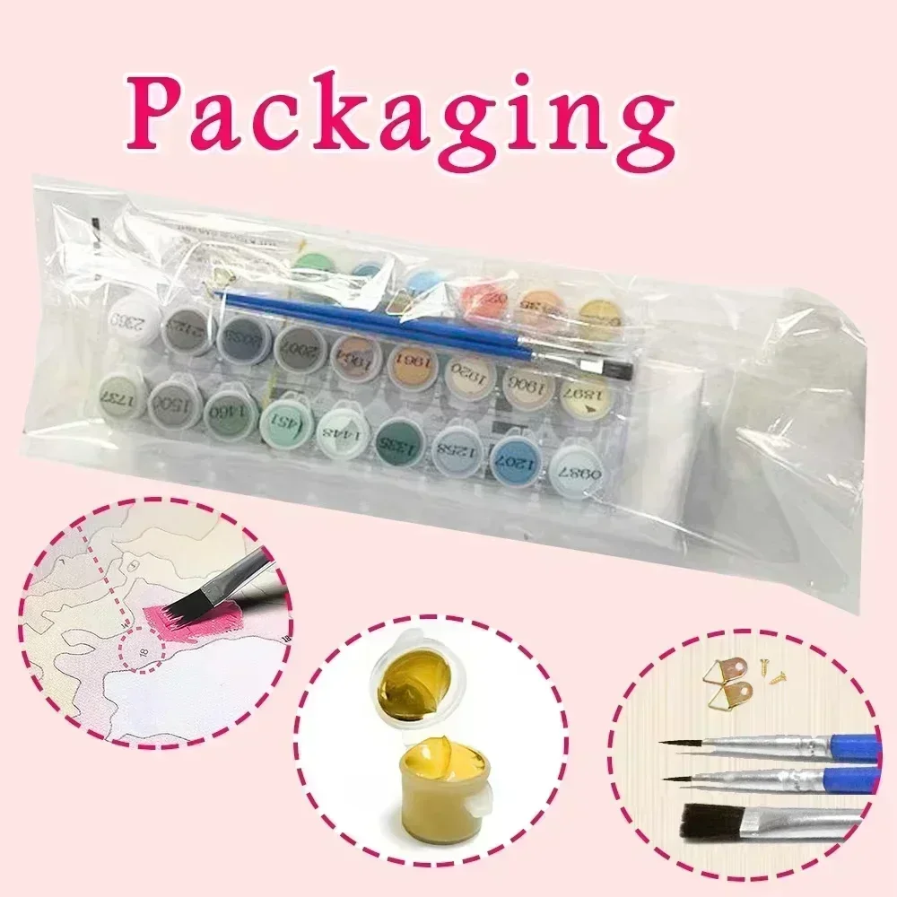 ภาพวาดสีน้ำมัน DIY ระบายสีตามต - Home Decor Tokyo บทวิจารณ์และราคา