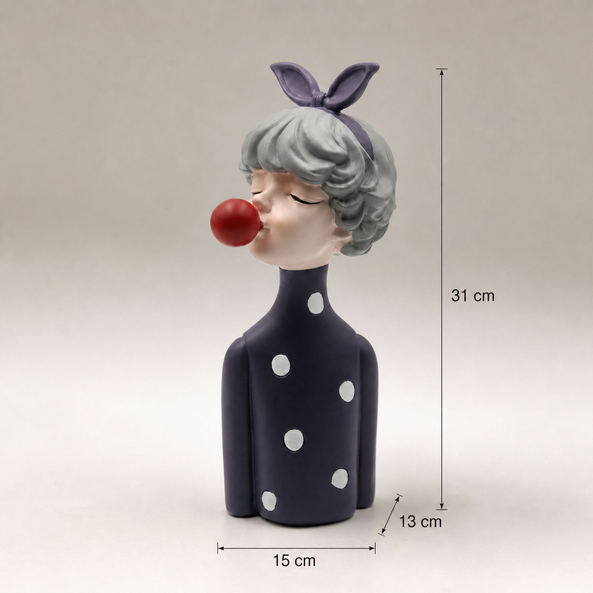 ตุ๊กตาเรซิ่นสาวน้อยสไตล์นอร์ดิ - Vanity Home Decor บทวิจารณ์และราคา