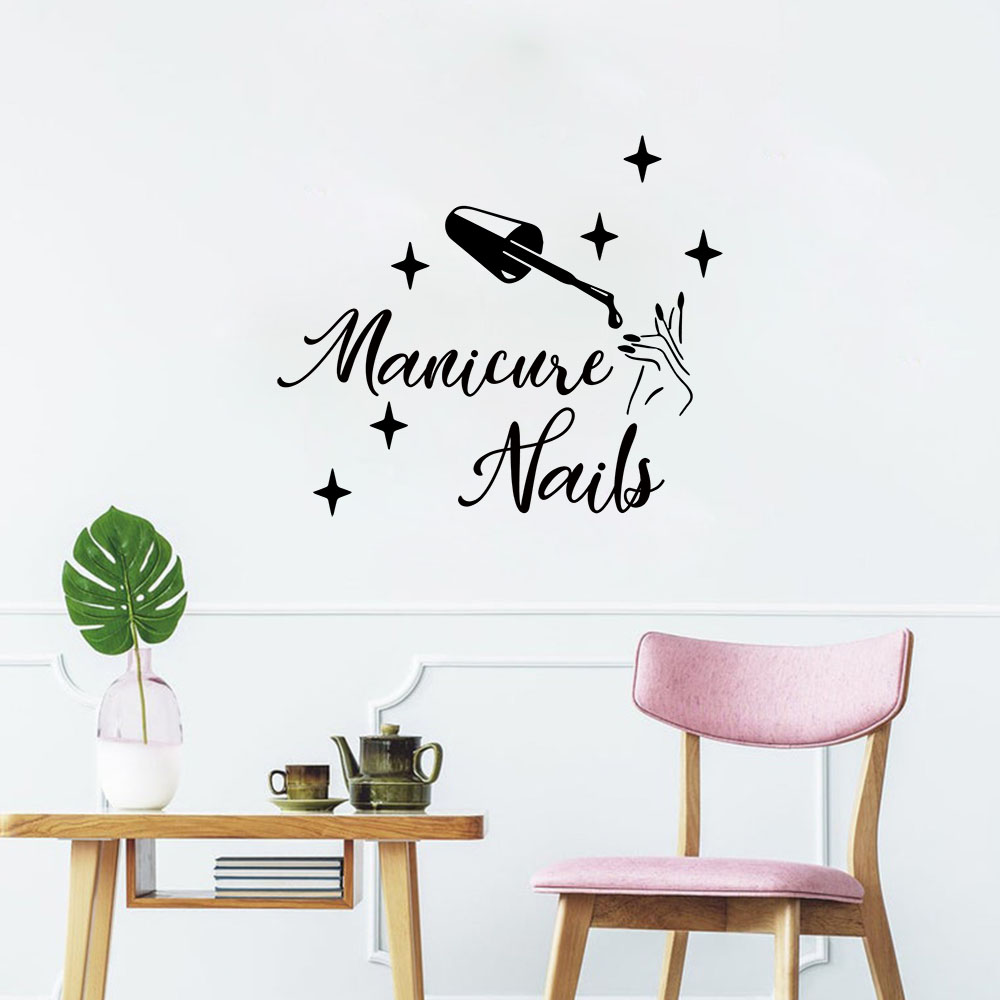 1PC Creative Manicure Personal - Home Decor Sticker บทวิจารณ์และราคา