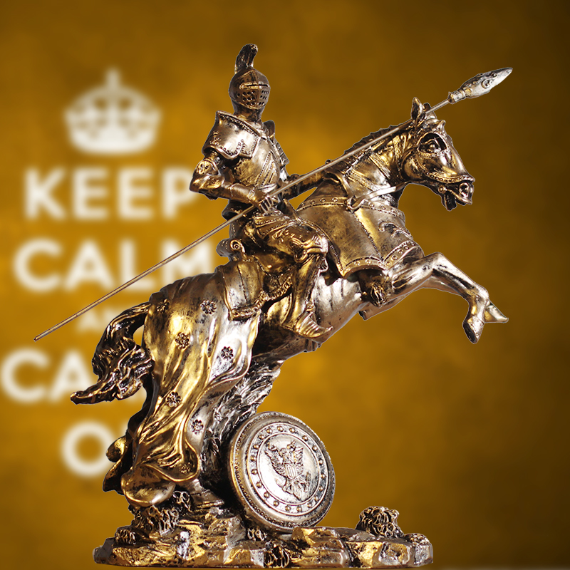 Vintage Warrior Armor ประติมาก - Home Decor Medieval บทวิจารณ์และราคา