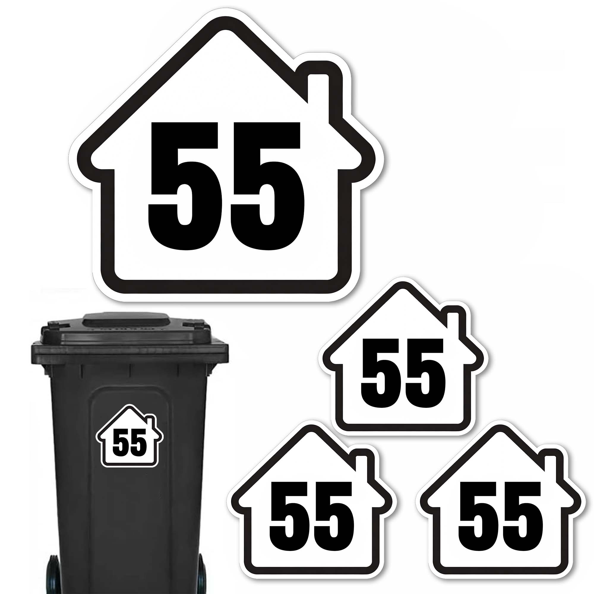 สติ๊กเกอร์ติดถังขยะลายบ้าน แบบ - Home Decor Sticker บทวิจารณ์และราคา