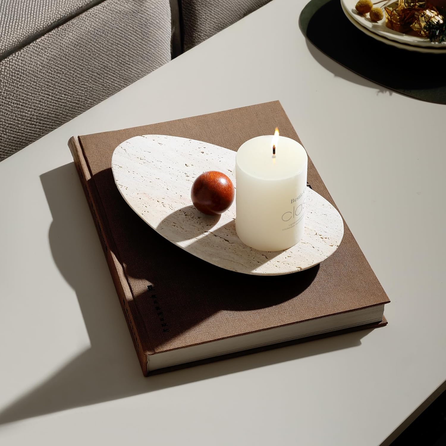 ถาดหินอ่อนสำหรับวางบนเคาน์เตอร - Vanity Home Decor บทวิจารณ์และราคา