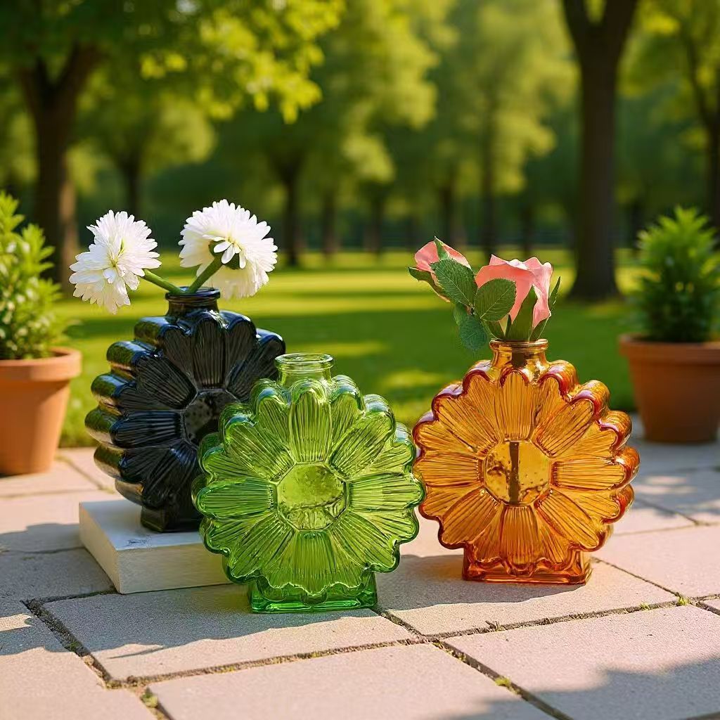 แจกันแก้วสีเรียบง่ายสำหรับจัดด - Glass Vase Nordic บทวิจารณ์และราคา