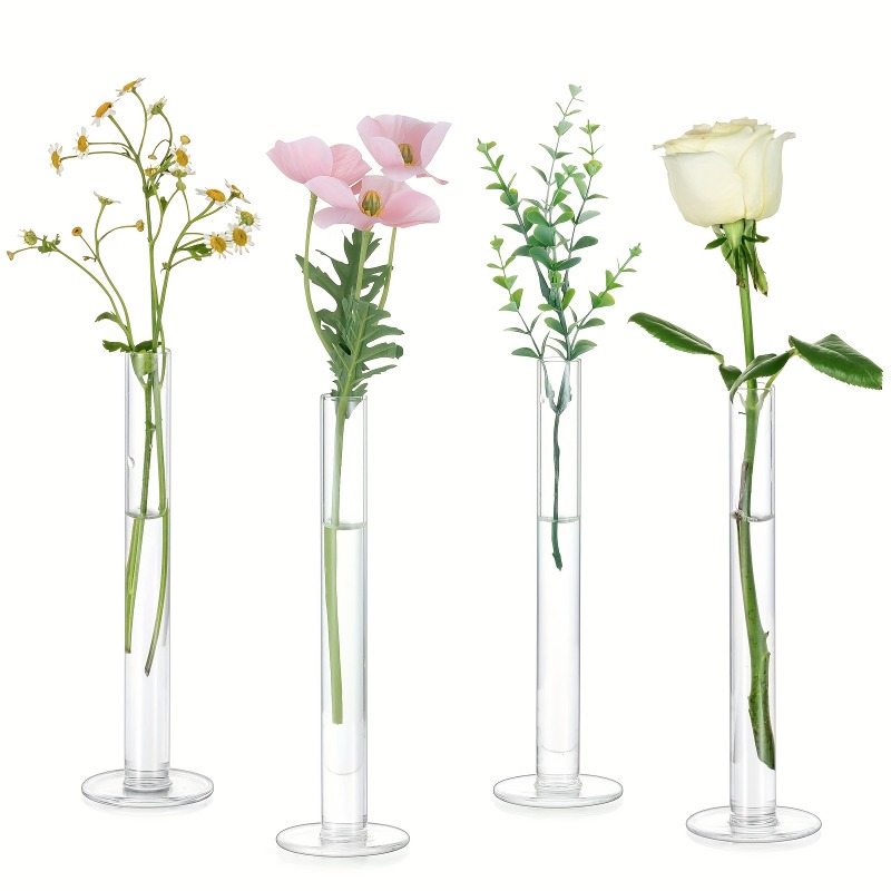 แจกันอะคริลิกทรงตรงเพรียวบาง 4 - Glass Vase Nordic บทวิจารณ์และราคา