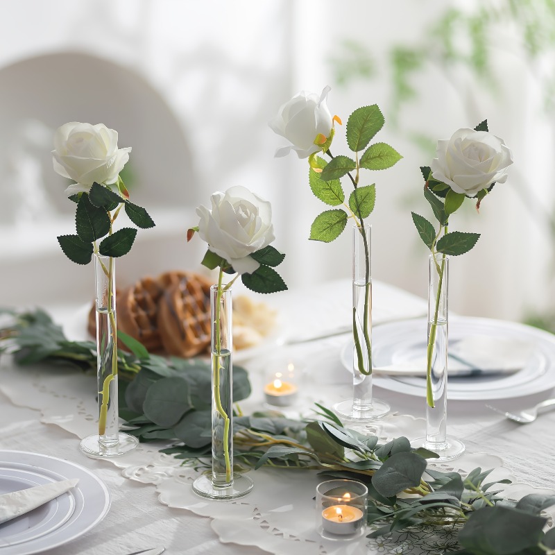 แจกันอะคริลิกทรงตรงเพรียวบาง 4 - Glass Vase Nordic บทวิจารณ์และราคา