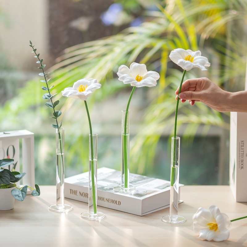 แจกันอะคริลิกทรงตรงเพรียวบาง 4 - Glass Vase Nordic บทวิจารณ์และราคา